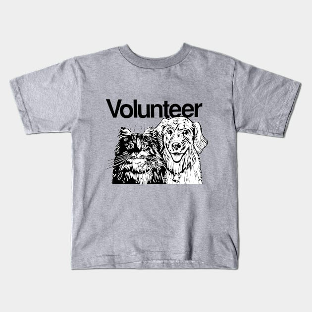 Volunteer, everyone should Kids T-Shirt by HelenDBVickers